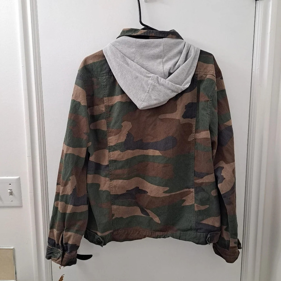 Nomad Men's Camo Brown Green Black Hooded Hunting Outdoor Jacket Size Large - Picture 3 of 8